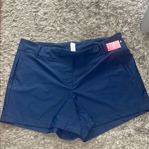 SPANX Blue Bermuda Shorts with Elastic Waistband